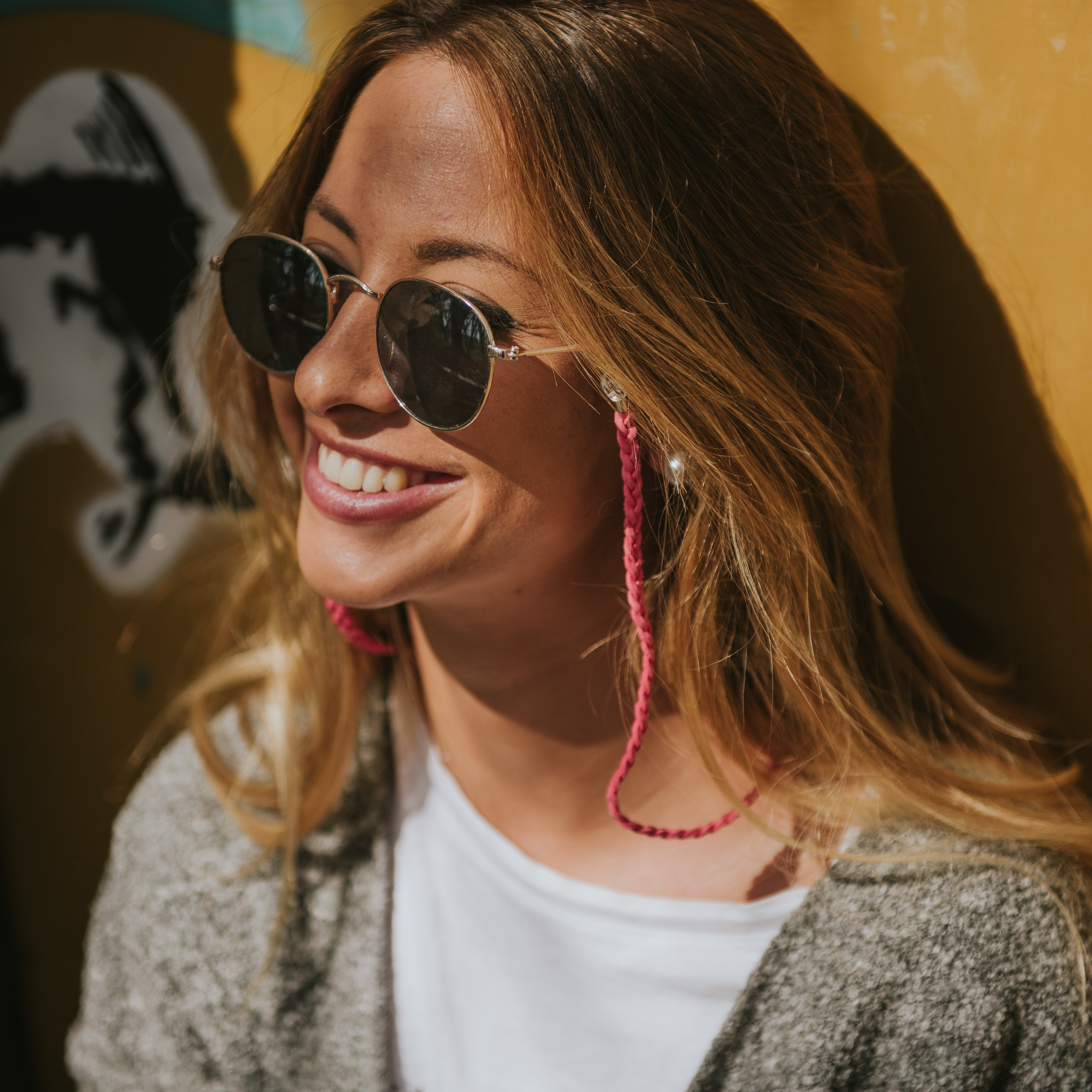CORDONS LUNETTES TRENDY ROSE FUCHSIA
