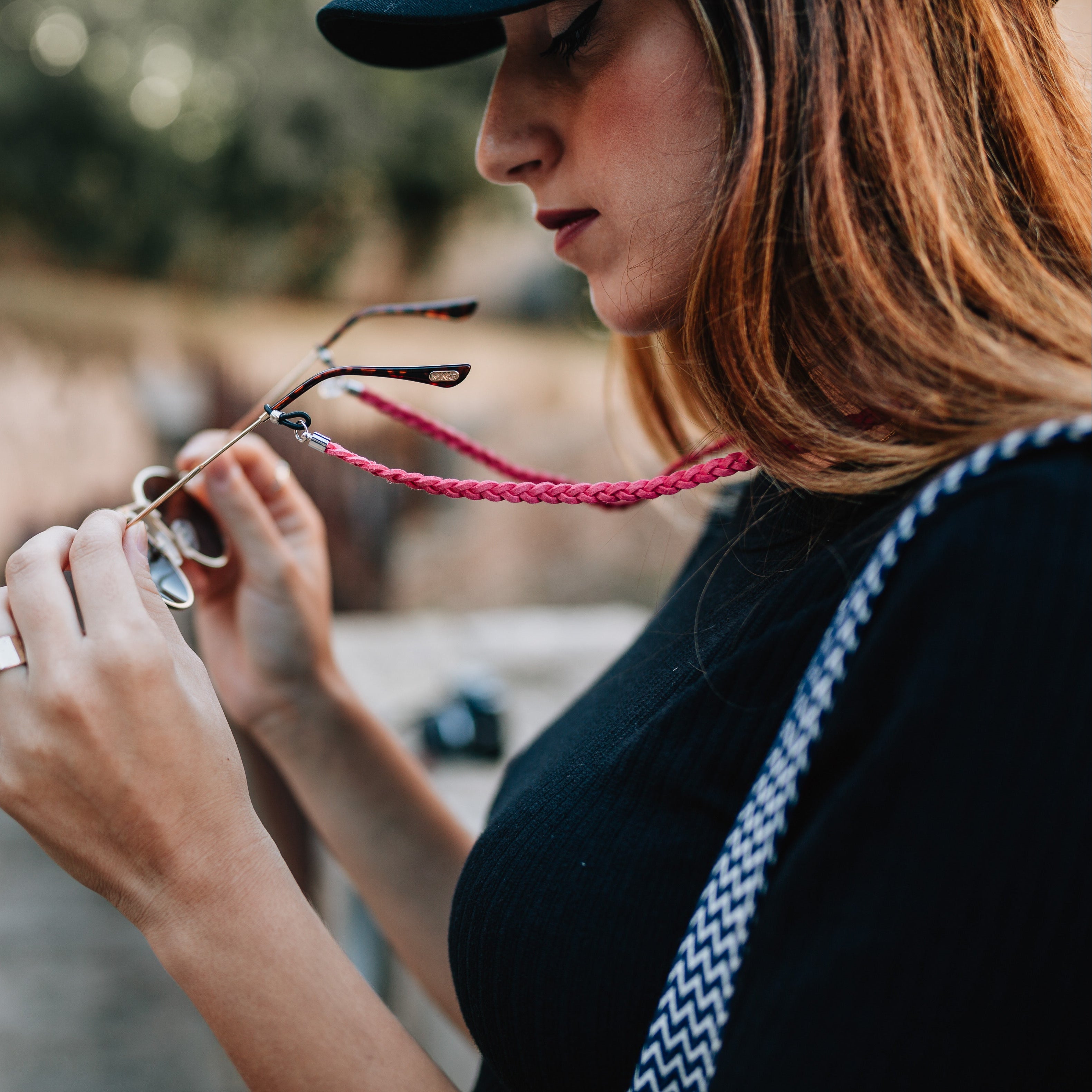 CORDONS LUNETTES TRENDY ROSE FUCHSIA