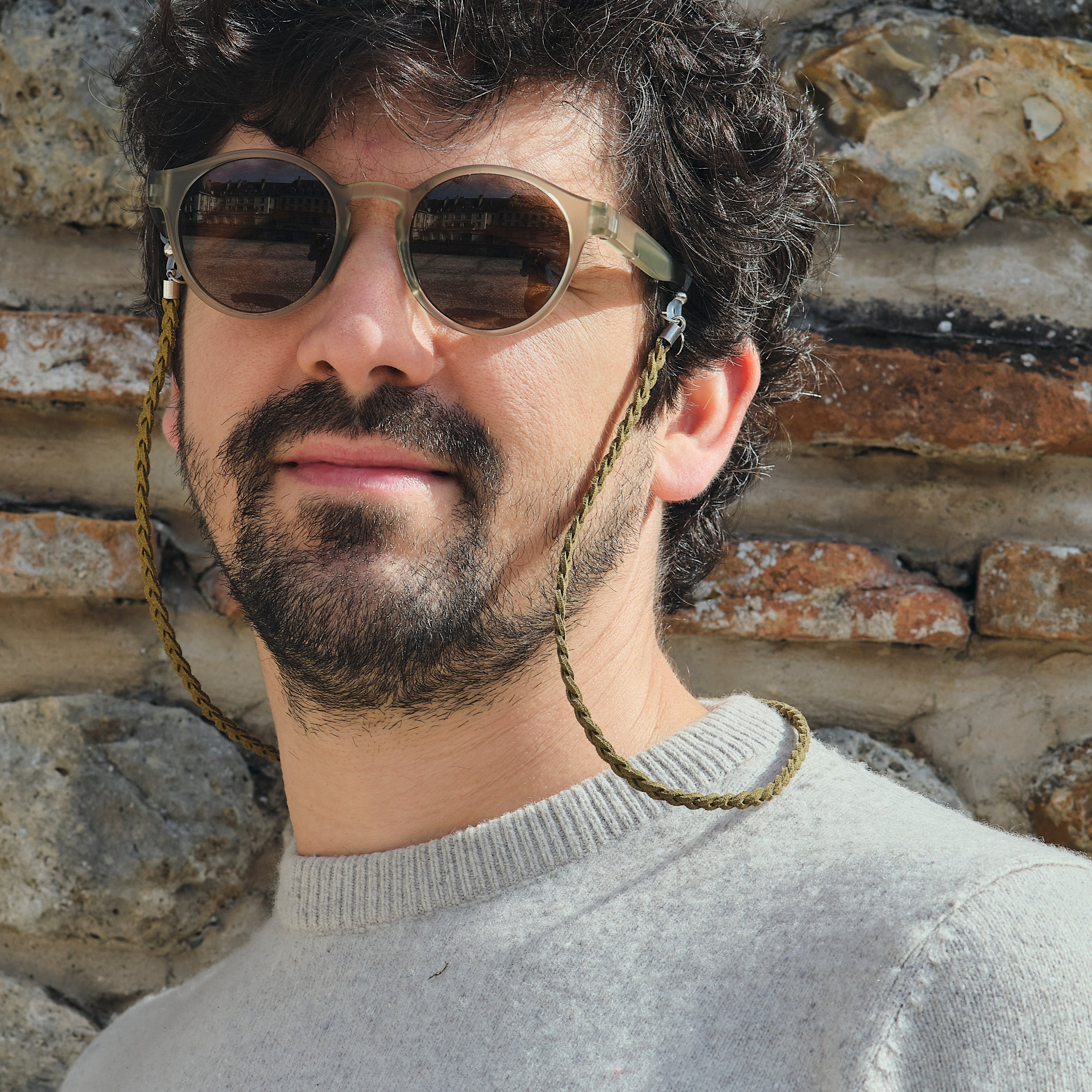 CORDONS LUNETTES TRENDY VERT OLIVE