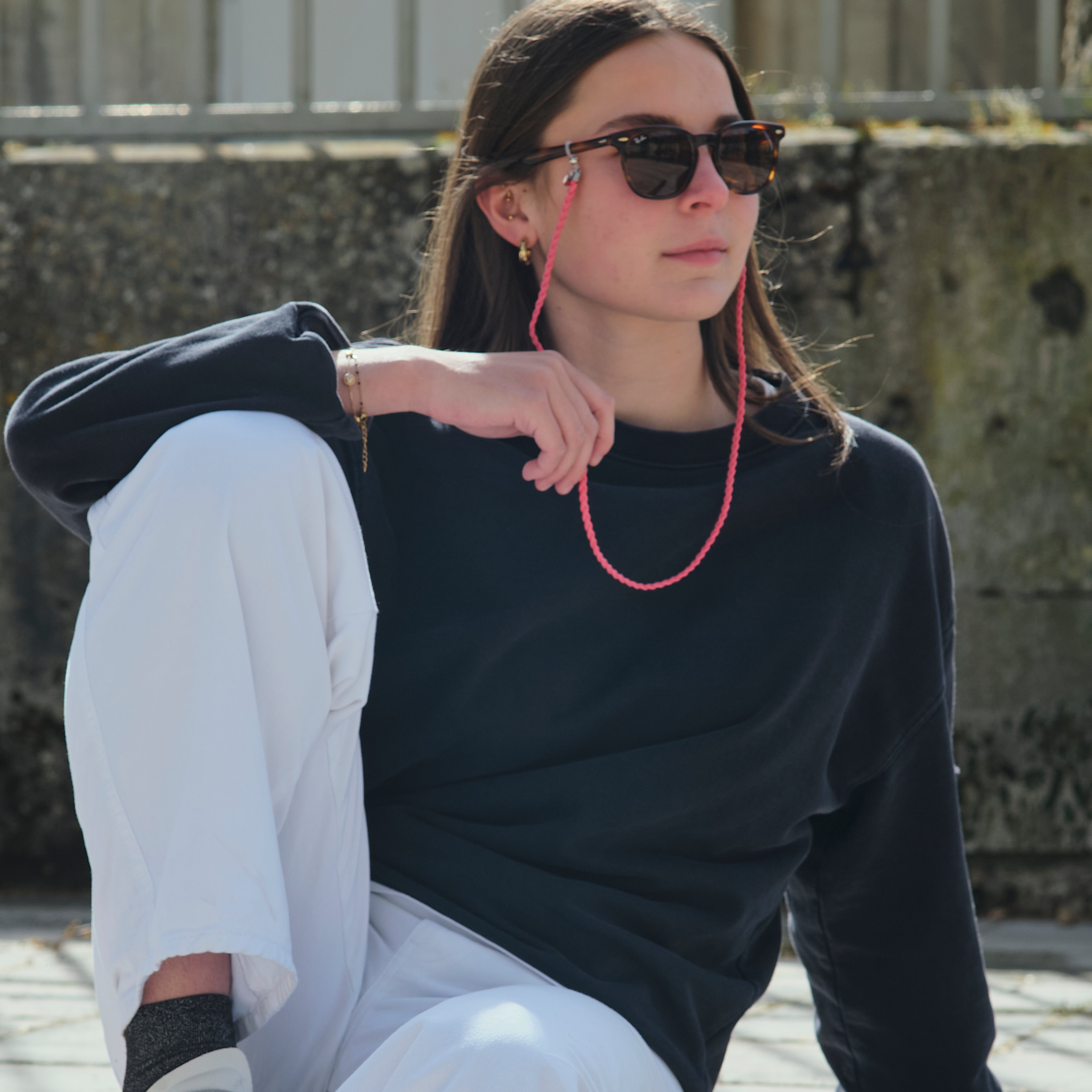 CORDONS LUNETTES TRENDY ROSE FUCHSIA