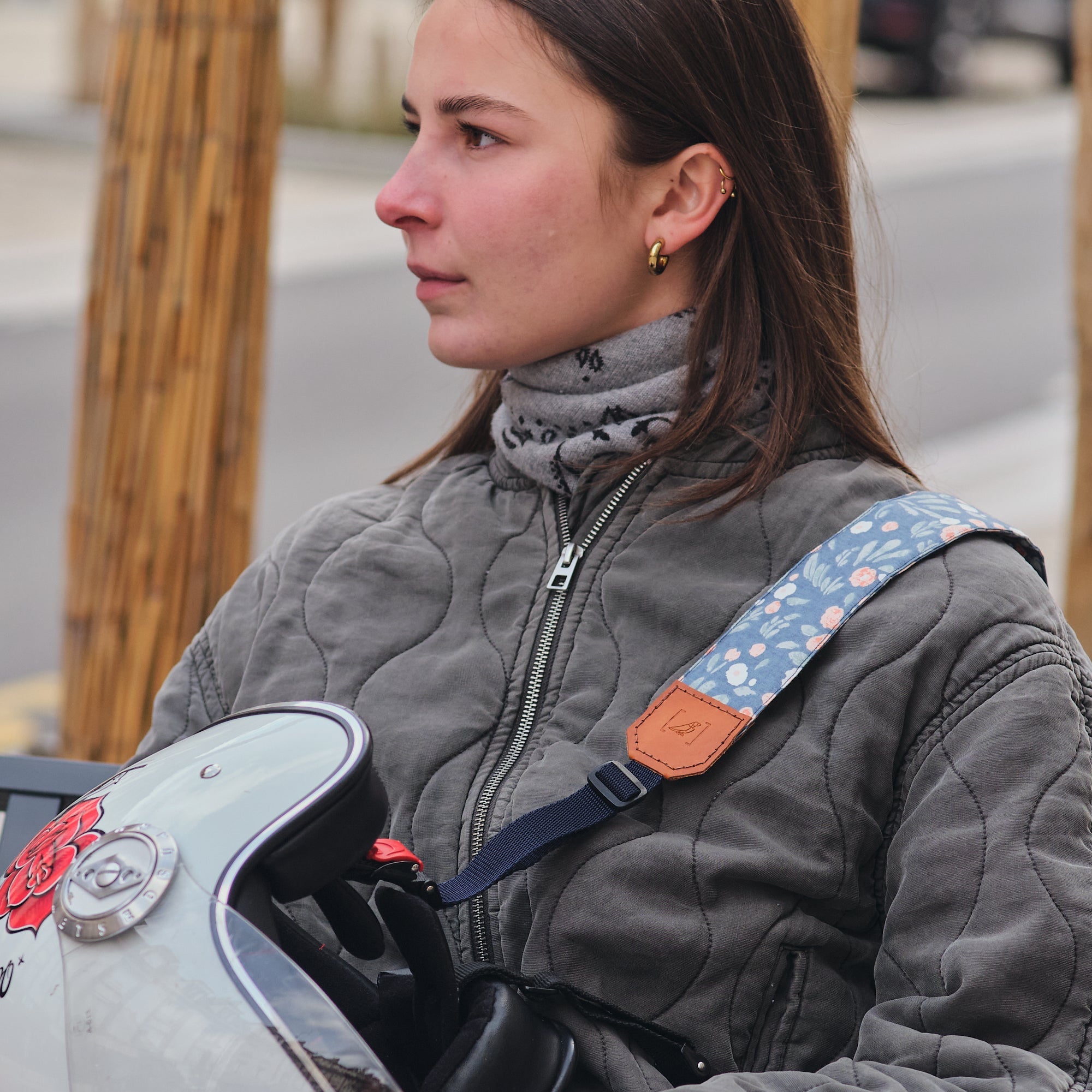 SANGLE CASQUE MOTO BUENOS AIRES